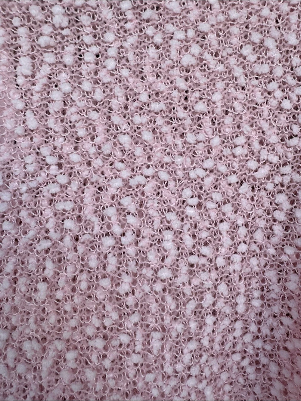 H&M Pink Chenille Cropped Sweater